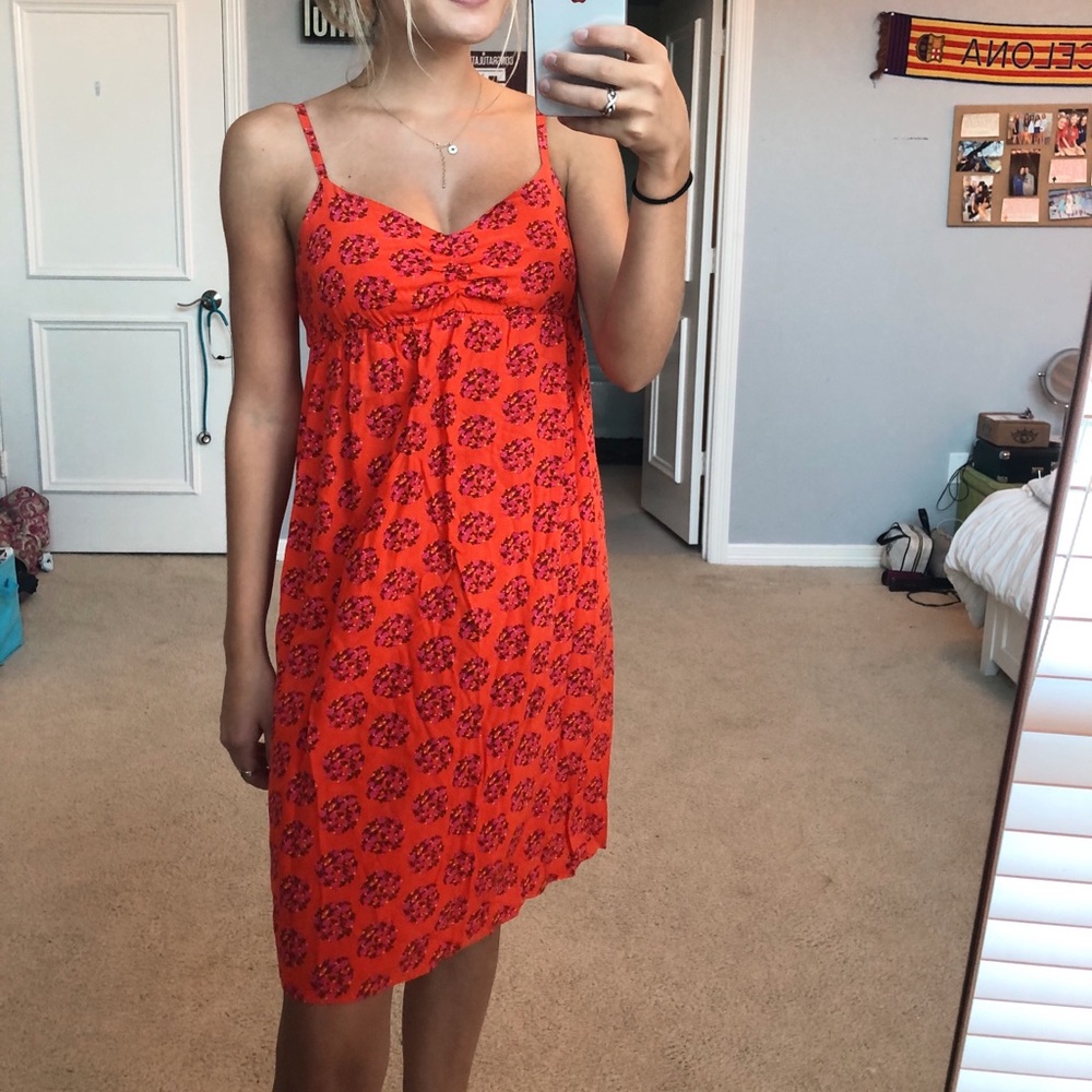 Orange-Red Dress